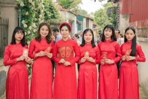 Địa chỉ thuê áo dài cưới hỏi đẹp nhất Sơn Tây, Hà Nội