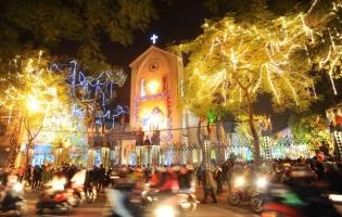 Nhà thờ lý tưởng nhất để bạn đón Giáng sinh (Noel) về đêm Hà Nội