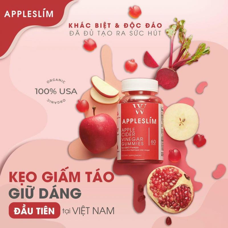 Kẹo giấm táo hỗ trợ giữ dáng AppleSlim