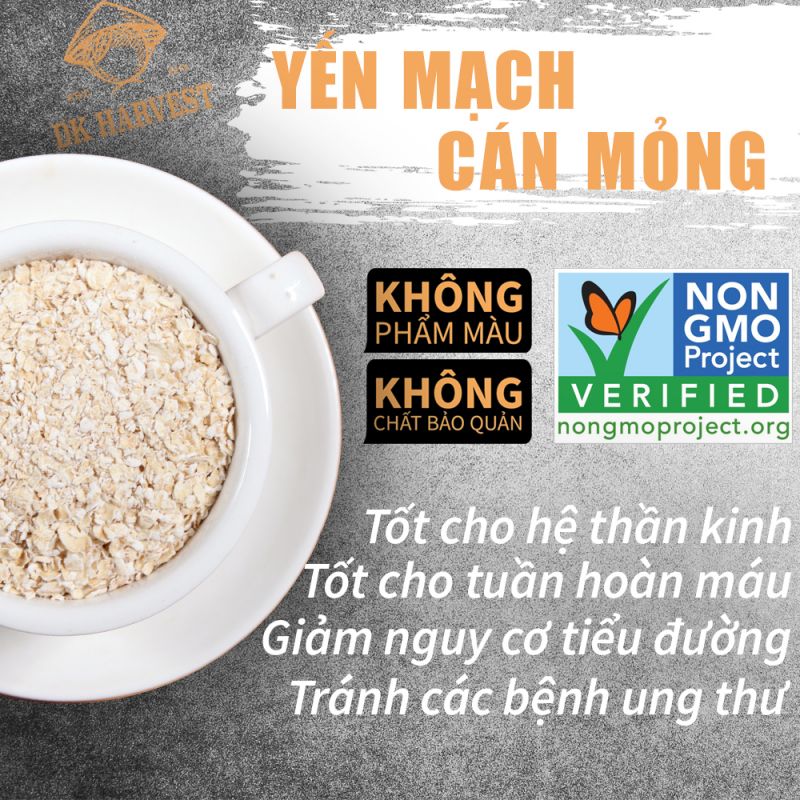 Yến Mạch Cán Mỏng DK HARVEST