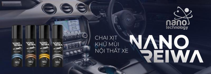 Chai xịt diệt khuẩn khử mùi nội thất xe hơi Nano Reiwa