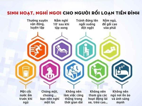 Chế độ sinh hoạt, nghỉ ngơi hợp lý