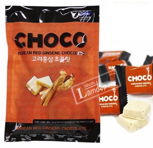 Kẹo Hồng Sâm Socola Daedong Choco Korean Red Ginseng Chocolate