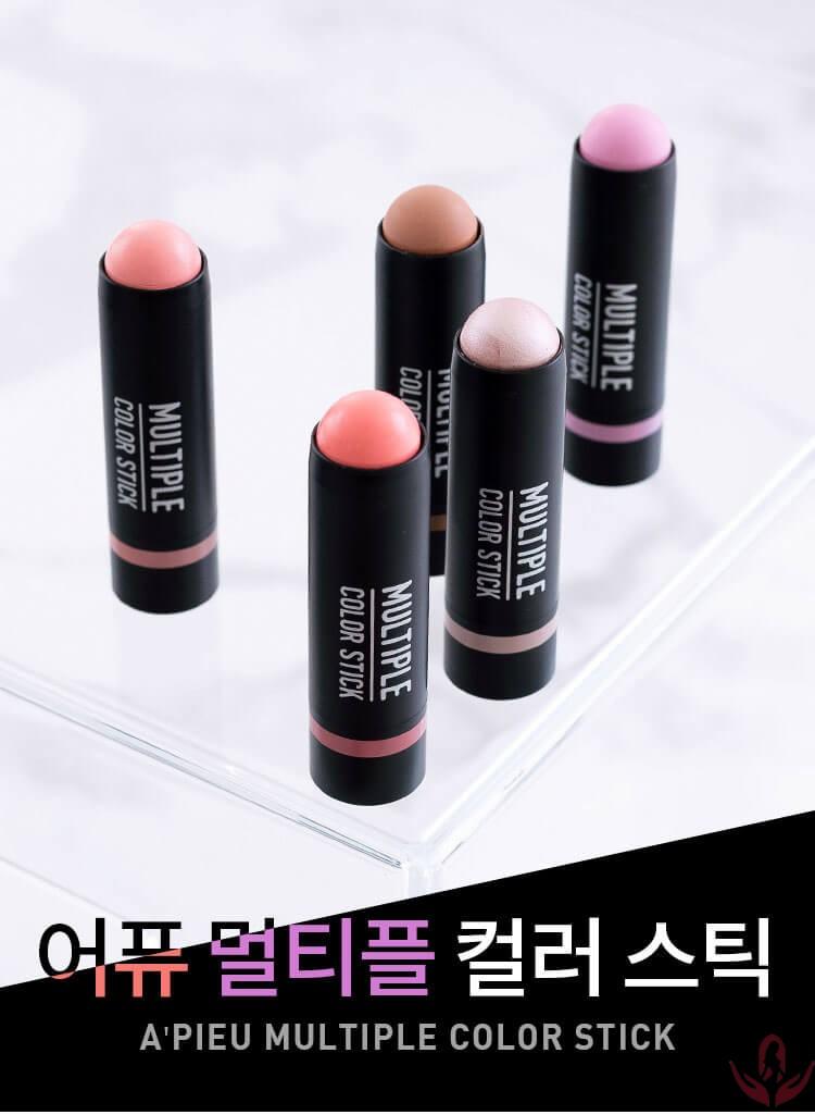 Phấn highlight thỏi A'pieu Multiple Color Stick