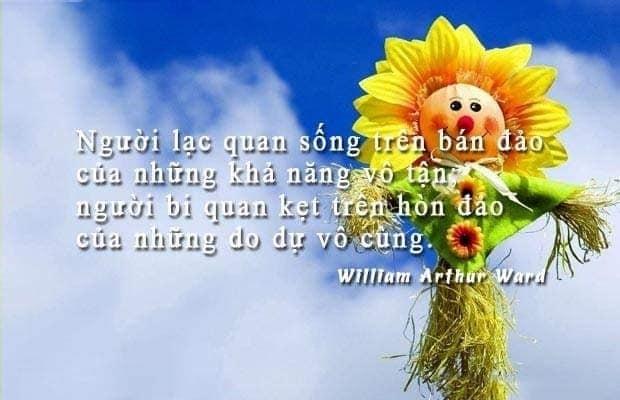 Sự lạc quan, luôn nhìn nhận vấn đề theo chiều hướng tích cực