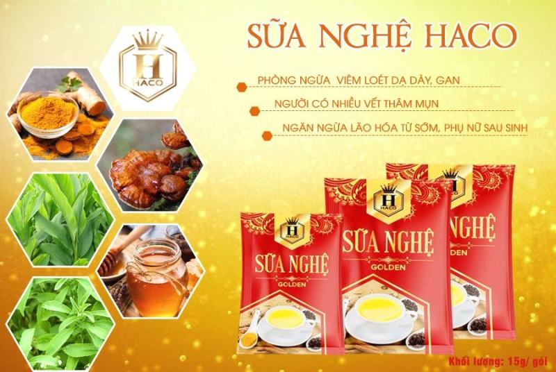 Sữa nghệ Golden HACO