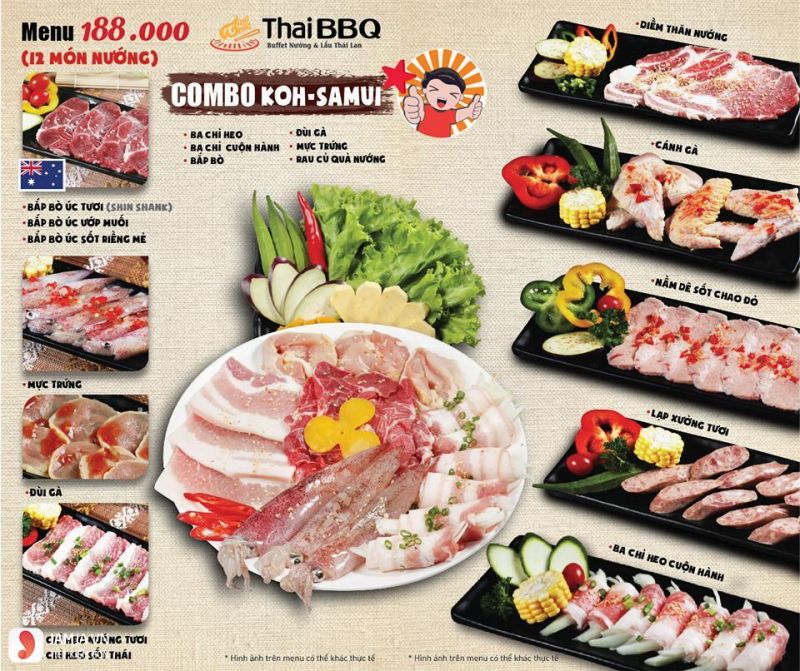 Thái BBQ Buffet - Món Nướng & Lẩu Thái Lan