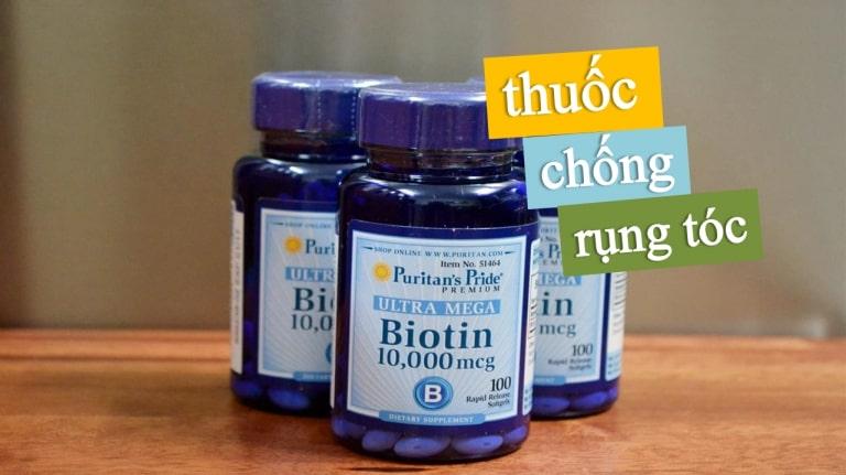 Viên uống chống rụng tóc Biotin Ultra Mega Puritan's Pride 10,000 mcg