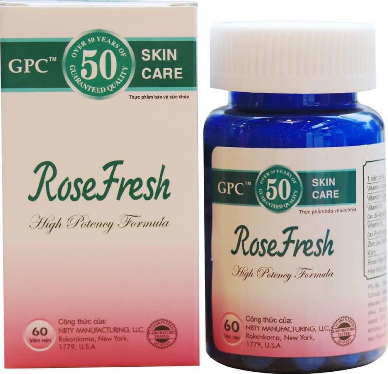 Viên uống trị mụn Rose Fresh