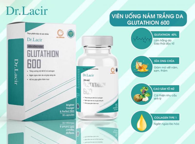 Viên uống trị nám Glutathion 600