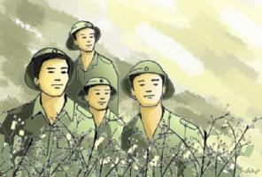 Đoạn văn nêu cảm nhận về người lính trong bài thơ Đồng dao mùa xuân (Ngữ văn 7) hay nhất