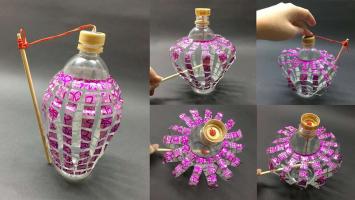 Cách làm đèn Trung thu bằng chai nhựa đơn giản nhất