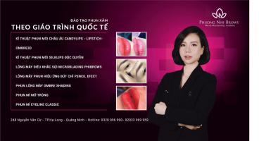 địa chỉ dạy và đào tạo phun xăm thẩm mỹ uy tín và chất lượng nhất ở Quảng Ninh