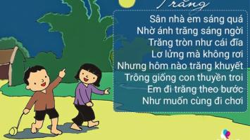 Giáo án bài thơ Trăng sáng cho trẻ mầm non hay nhất