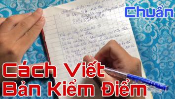 Hướng dẫn viết bản kiểm điểm chuẩn nhất