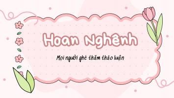 Lời chào mở đầu bài thuyết trình Powerpoint ấn tượng nhất