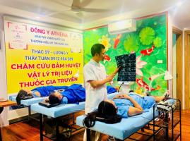 Review Đông y gia truyền Athena: Châm cứu êm không đau - Vô Thống Châm nổi tiếng, bấm huyệt và Vật lý trị liệu uy tín Hà Nội