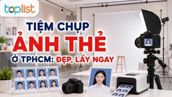 Tiệm chụp ảnh thẻ  ở TPHCM: đẹp, lấy ngay