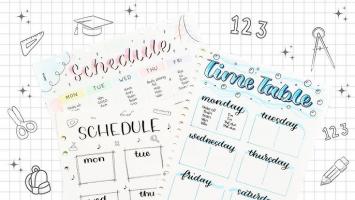 Cách trang trí thời khóa biểu đẹp nhất