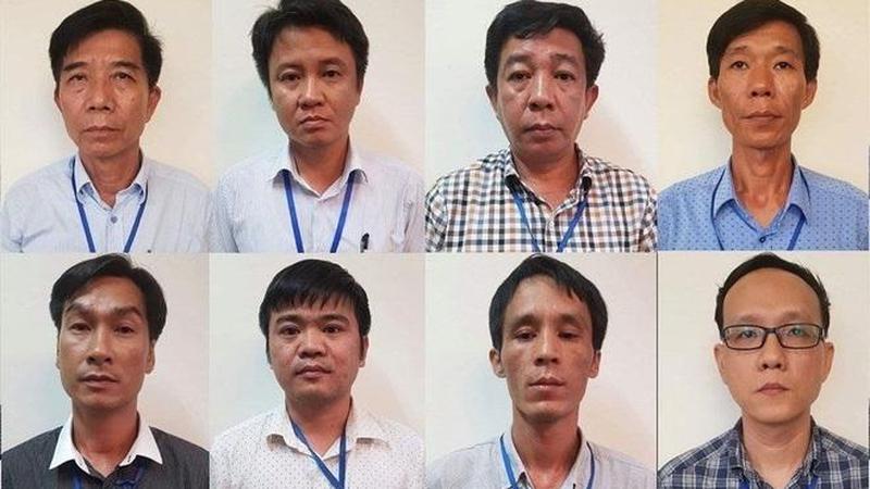 Một số bị cáo trong vụ án (Ảnh: Pháp luật Việt Nam)