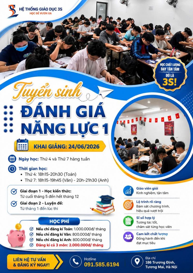 3S Trung tâm luyện thi - Học để thay đổi