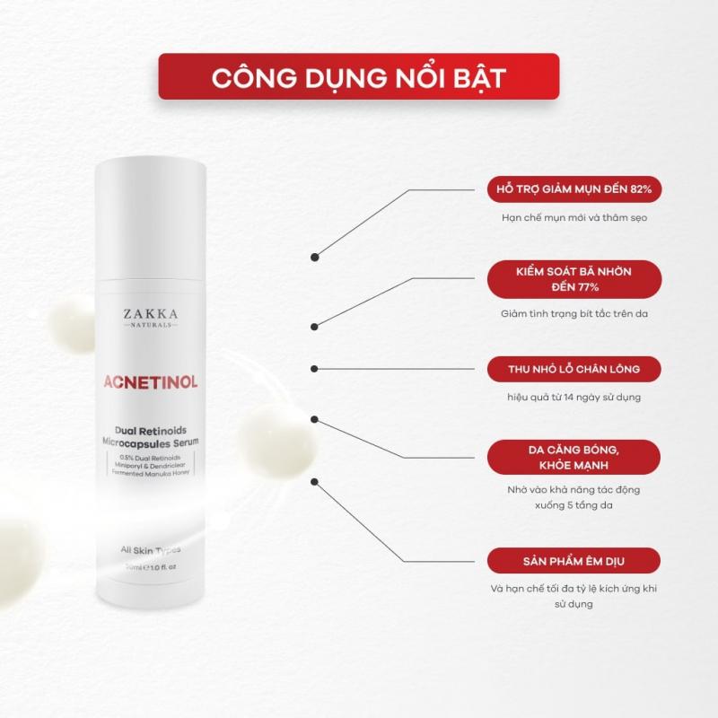 ACNETINOL - Tinh chất Retinol dành cho da dầu, mụn