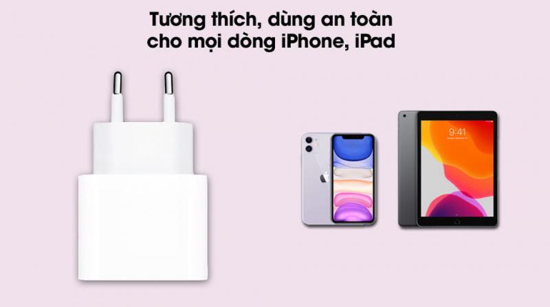 Adapter Sạc Type C 20W dùng cho iPhone