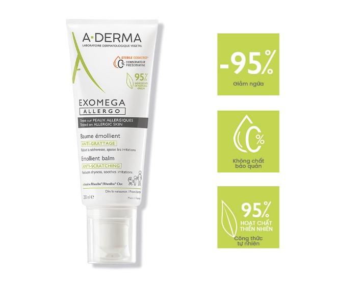 Kem trị chàm Aderma Exomega Allergo Emollient Balm