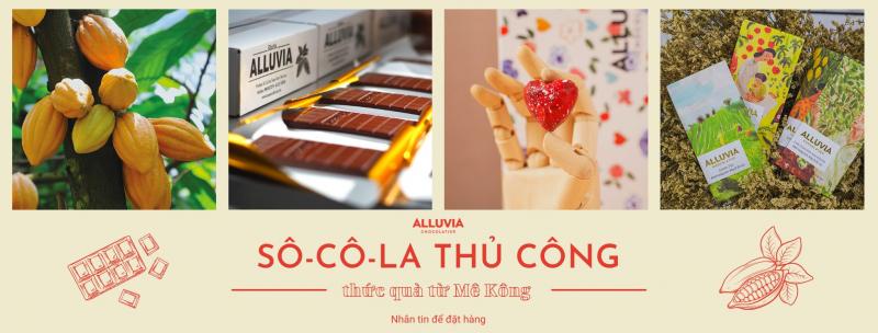 Alluvia Chocolate được làm từ  ca cao nguyên chất