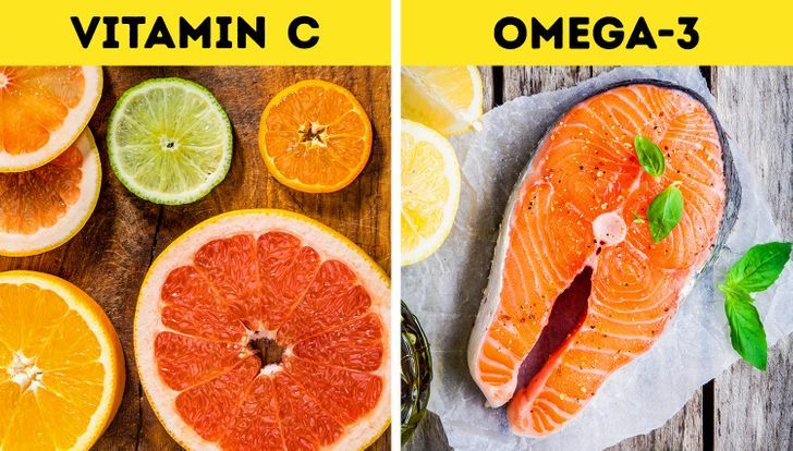 Ăn nhiều thực phẩm giàu Vitamin C và Axit Béo