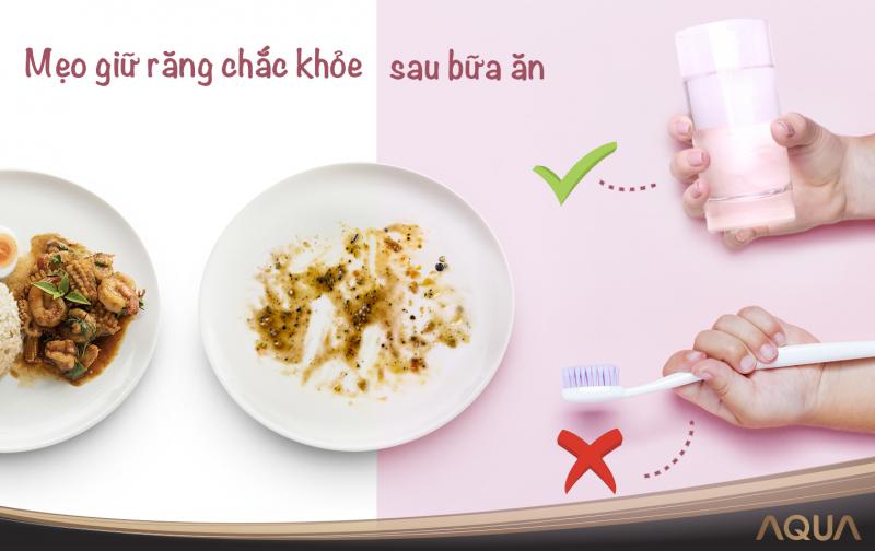 Ăn sáng xong mới đánh răng