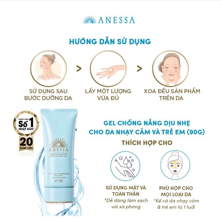 Anessa Moisture UV Sunscreen Mild Gel SPF 35 PA+++