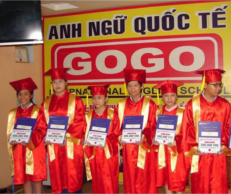 Lễ tốt nghiệp khoá học tại Trung tâm Anh ngữ GOGO'S