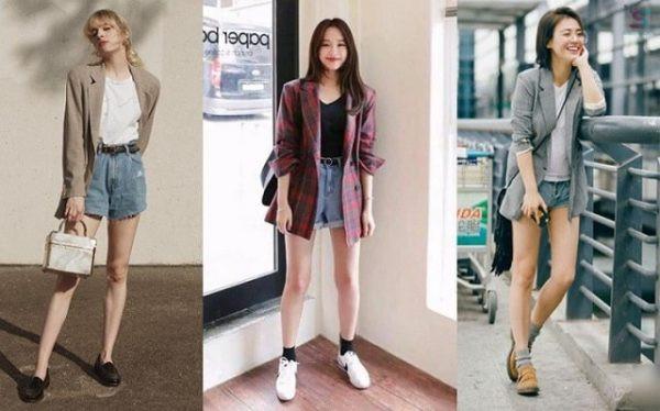 Áo blazer + quần short