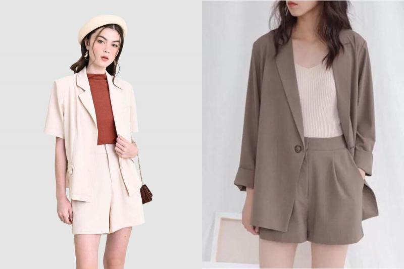 Áo blazer + quần short