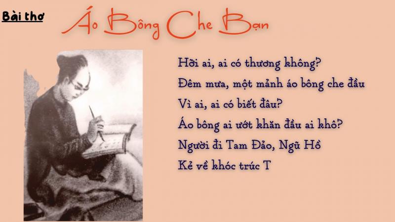 Bài thơ: Áo bông che bạn