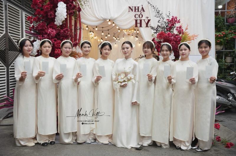 Áo Dài Cưới Hỏi Mạnh Việt