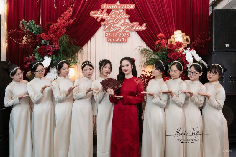 Áo Dài Cưới Hỏi Mạnh Việt