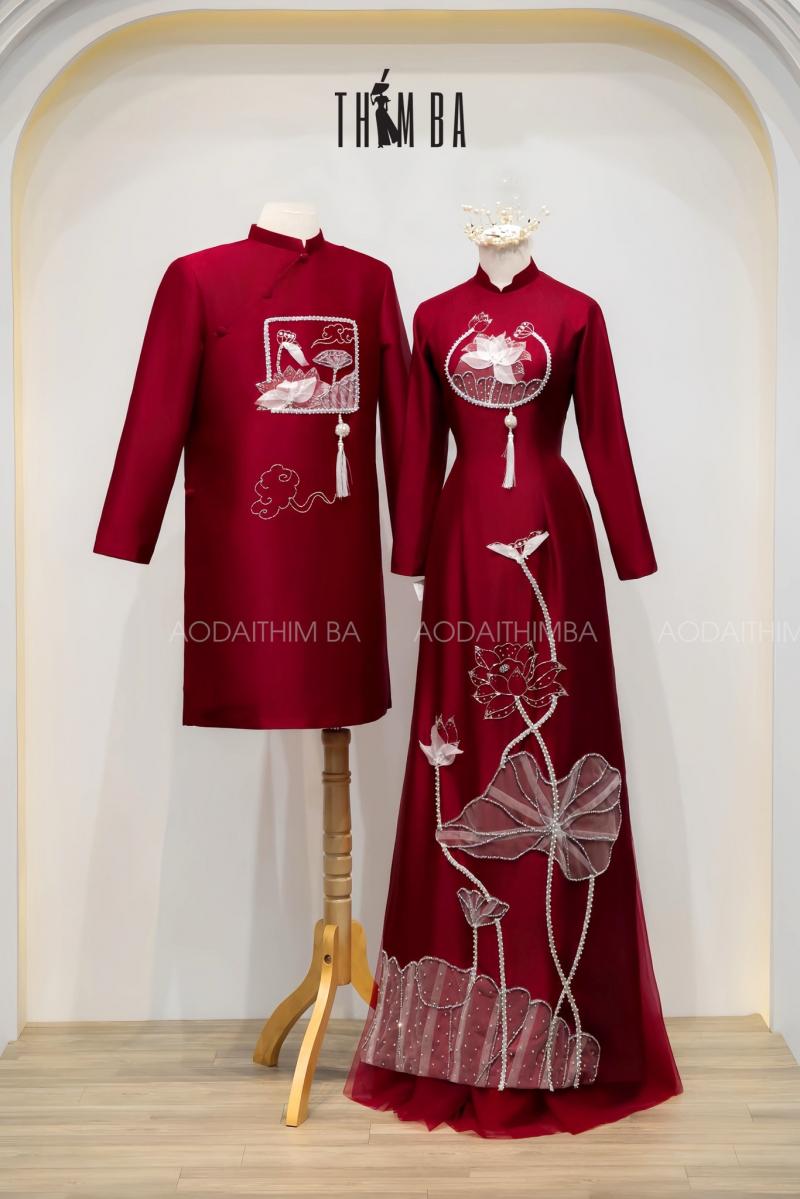 Áo Dài Cưới Hỏi Thím Ba