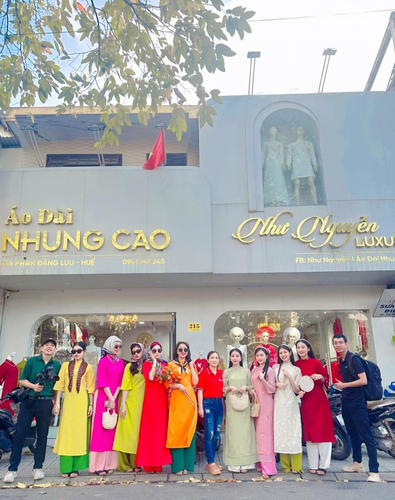 Áo Dài Huế Áo Dài Nhung Cao