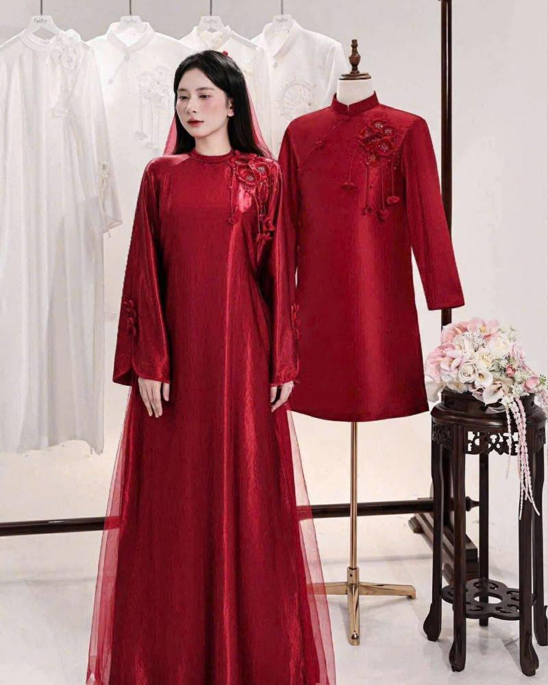 Áo dài Minh Đức - Chuyên áo dài cưới truyền thống