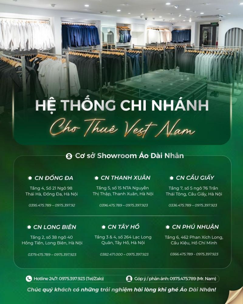 ÁO DÀI NHÂN – ĐỊA CHỈ CHO THUÊ VEST UY TÍN NHẤT TẠI HÀ NỘI