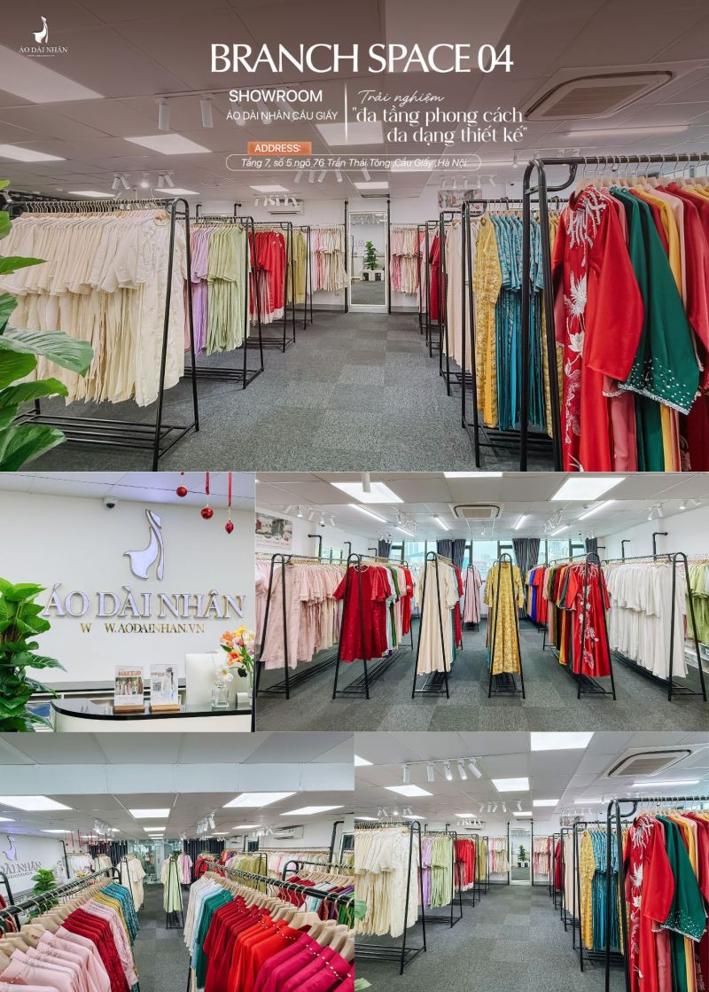 Áo Dài Nhân - địa điểm cho thuê trang phục áo dài hàng đầu Hà Nội