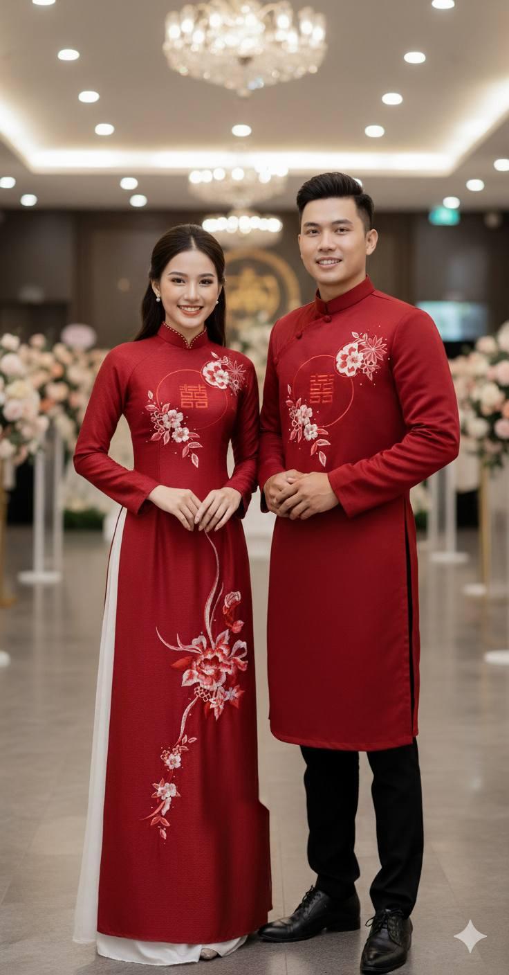 Áo Dài Tifaros - Áo Dài Cưới Hỏi Hà Nội