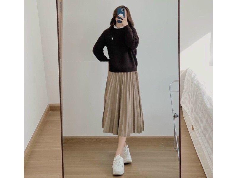 Mộc Miên Design - Set áo khoác dạ kèm chân váy xếp ly 😙♥️... | Facebook
