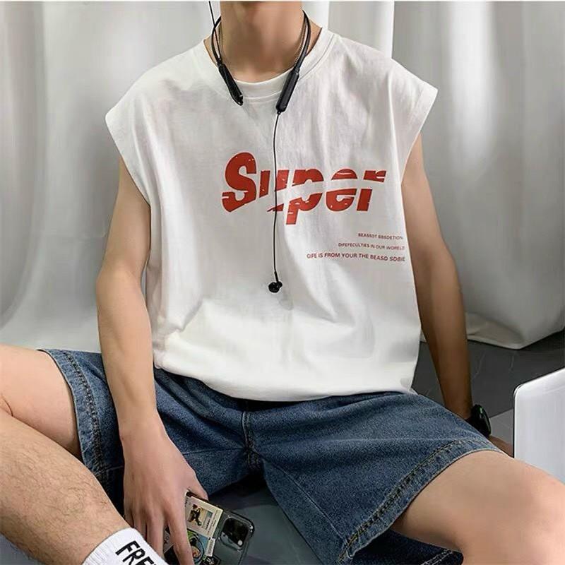 Áo tank top nam với quần short