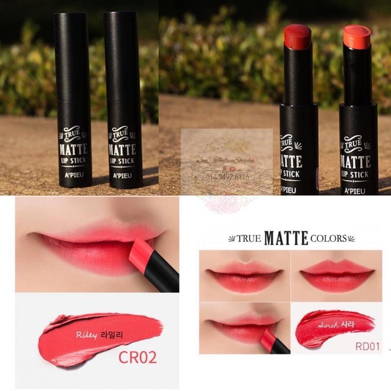 A'pieu True Matte Lipstick - khoảng 140 - 160 ngàn VNĐ