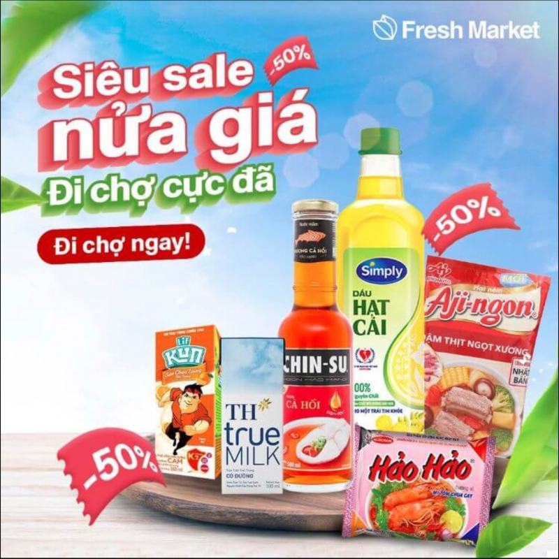 Mua hàng Fresh Market, săn deal hot ngay!