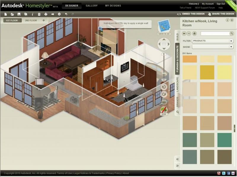 Thiết kế nội thất với phần mềm Autodesk Homestyler