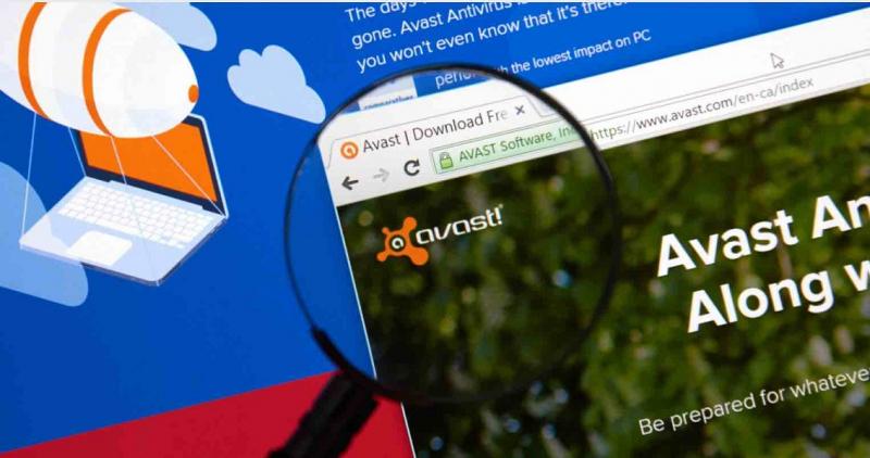 Giao diện với logo quen thuộc của Avast